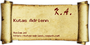 Kutas Adrienn névjegykártya