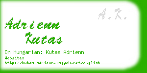 adrienn kutas business card